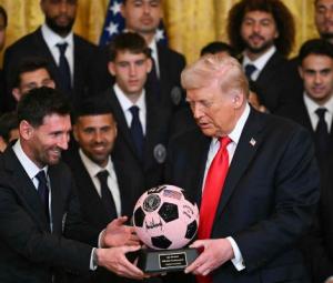President Trump honours Inter Miami, Lionel Messi at White House