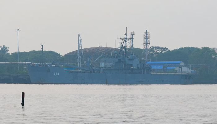 The Iranian military ship IRIS Lavan is docked at a port in Kochi, India, March 7, 2026. — Reuters