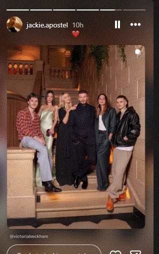 Jackie Apostels official Instagram account