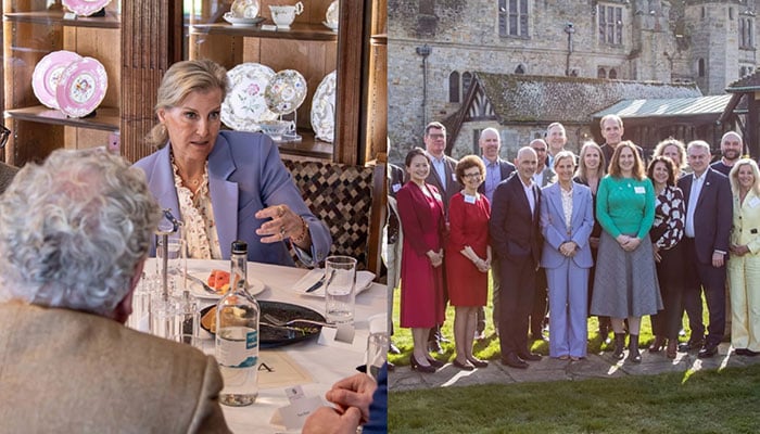 Duchess Sophie impresses in lilac while tackling rare skin disorder