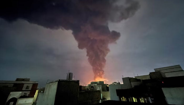 Smoke rises following an explosion, amid the US-Israeli conflict with Iran, in Tehran, Iran, March 5, 2026. — Reuters