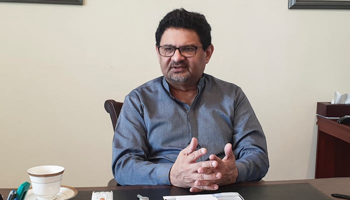 Miftah Ismail, then-minister for finance and revenue, speaks during an interview with Reuters in Islamabad, on September 18, 2022. — Reuters