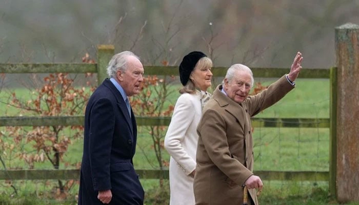 King Charles’ classic umbrella makes another royal appearance