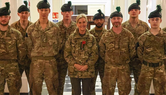 Duchess Sophie stands proud with Royal Irish Regiment for Women’s Day