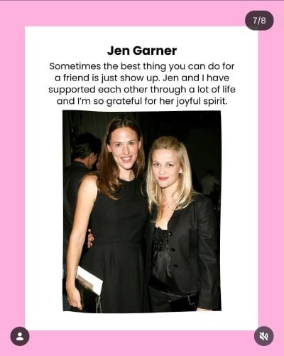 Reese Witherspoon honours Jennifer Aniston and more on Womens Day