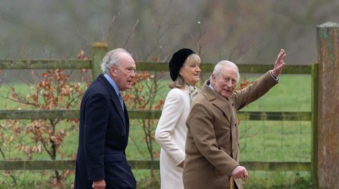 King Charles' classic umbrella makes another royal appearance