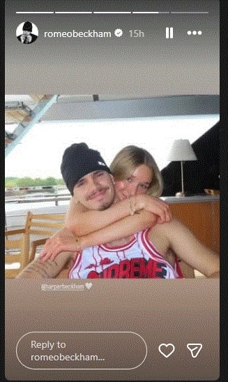 Romeo Beckhams official Instagram account