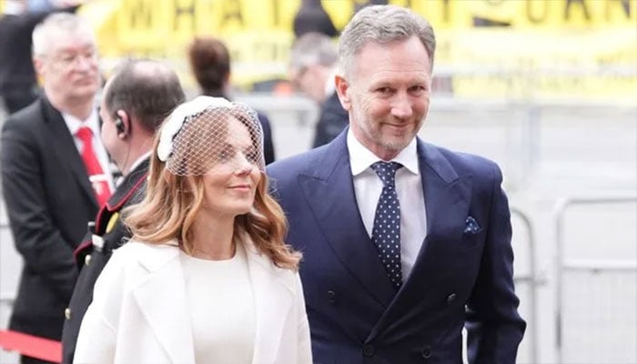 Geri and Christian Horner at Westminster Abbey