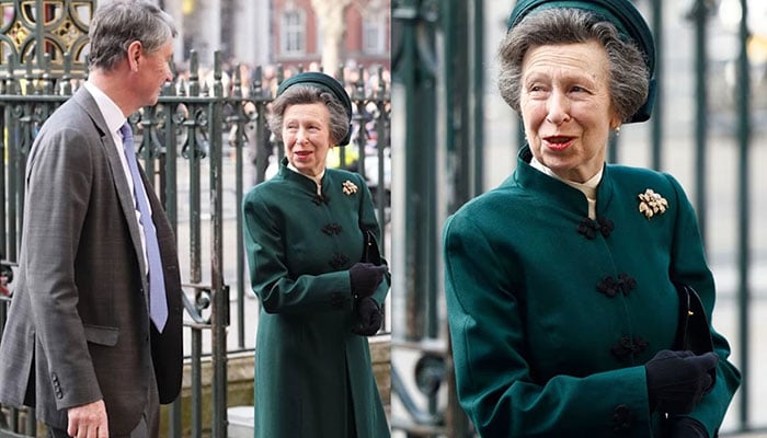 Princess Anne refuses giant hat kiss dilemma: Not even going to try!