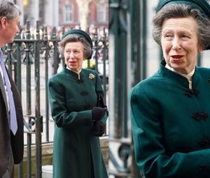 Princess Anne refuses giant hat kiss dilemma: 