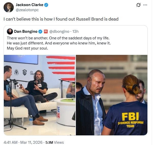 Is Russell Brand dead? Rumour explained