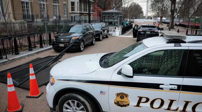 White House area shut down after van breaches security barricade