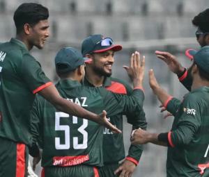 Pakistan bowled out for 114 in ODI series opener against Bangladesh