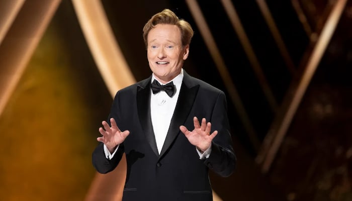 Conan O’Brien navigates comedy and controversy at Oscars stage