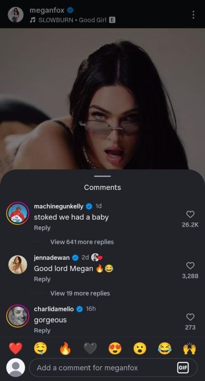 MGK continues to flirt with Megan Fox amid her Instagram return