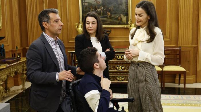How Queen Letizia's private moment captured hearts at palace: watch