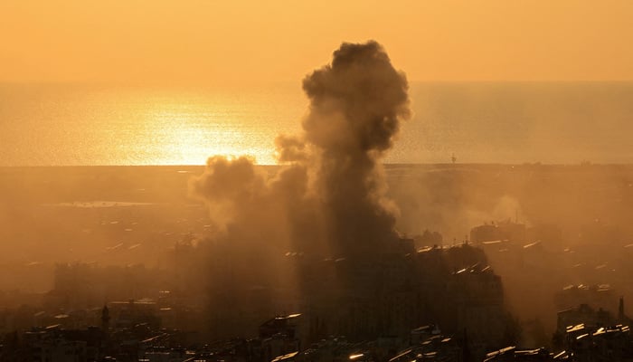 Smoke seen rising from the buildings after Israeli attack in Lebanon on March 11, 2026. — Reuters