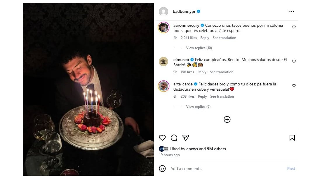 Bad Bunny wipes Instagram again after surprising birthday post