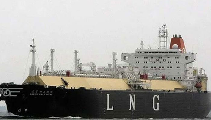 An undated image showing a shipping vessel transporting LNG. — AFP/File