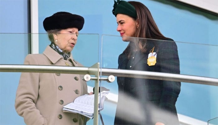 Princess Anne leads royal greetings at Cheltenham as Lord Frederick arrives