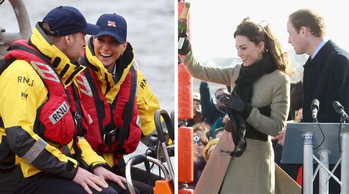 Prince William and Princess Kate revisit first royal engagement together