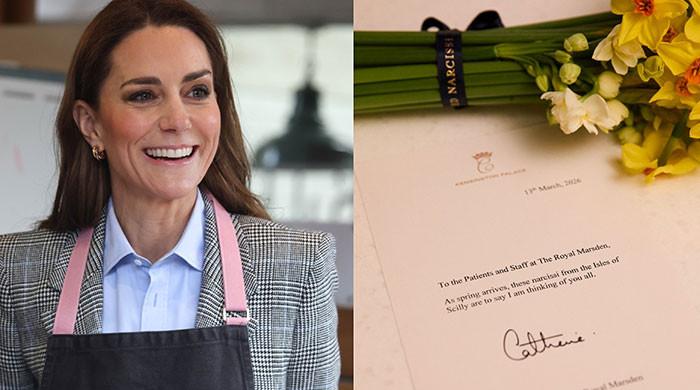 Princess Kate surprises Royal Marsden patients with flowers and note