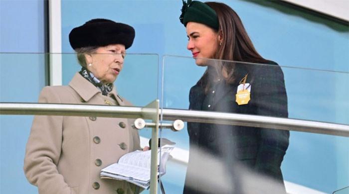 Princess Anne leads royal greetings at Cheltenham as Lord Frederick arrives