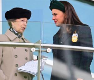 Princess Anne leads royal greetings at Cheltenham as Lord Frederick arrives