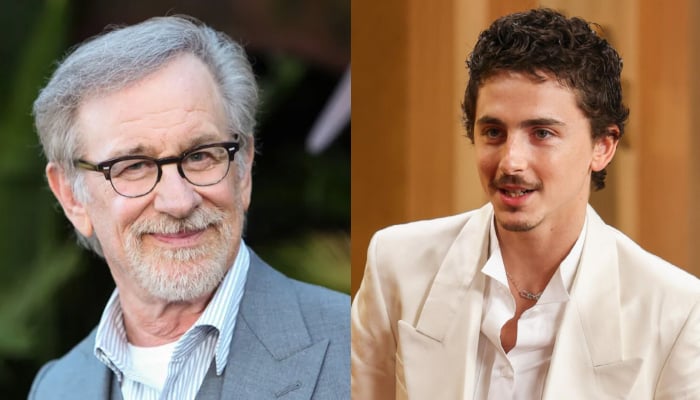 Timothée Chalamet subtly roasted by Steven Spielberg at SXSW