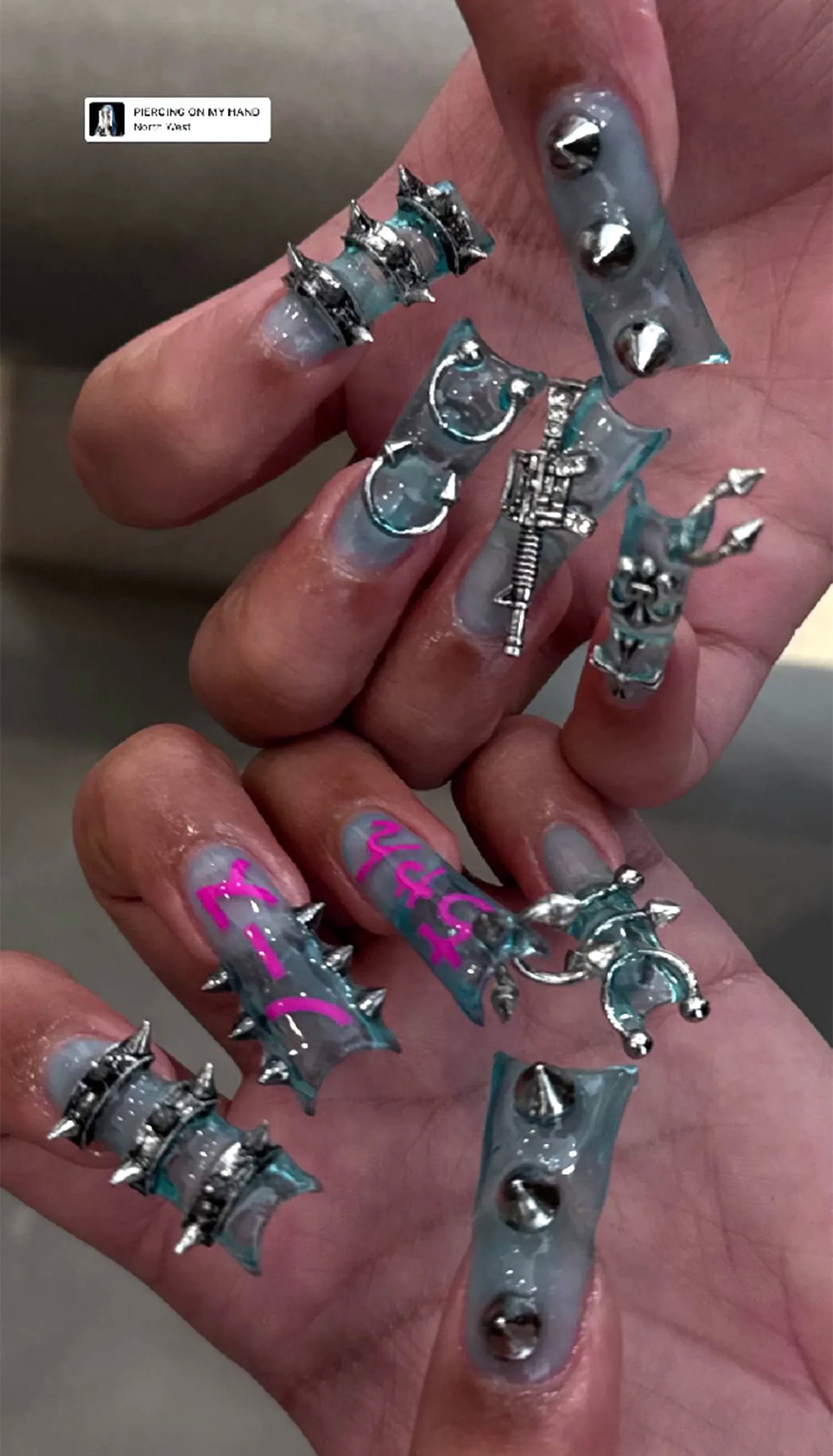 Kanye West, Kim Kardashian daughter North debuts bold new nail art