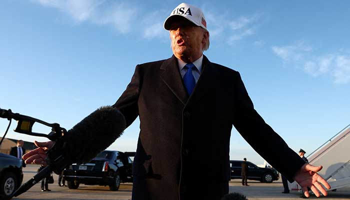 US President Donald Trump speaks to members of the media before boarding Air Force One for travel to Florida, at Joint Base Andrews, Maryland, US, March 13, 2026. — Reuters