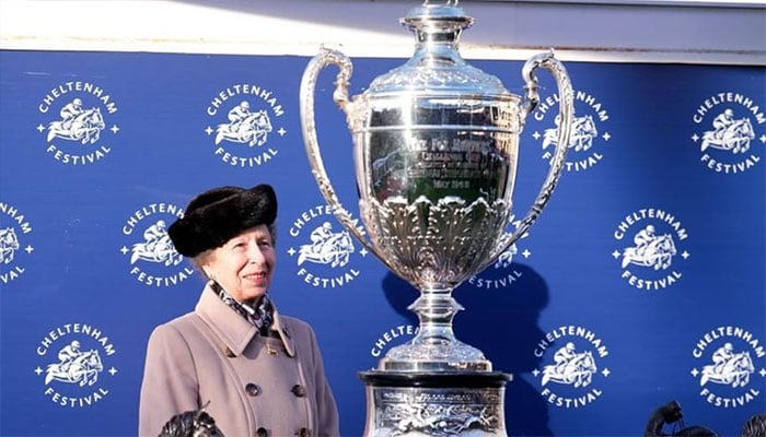 The Princess Royal at the Gold Cup Day of the Cheltenham Festival