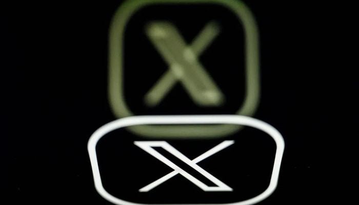 This photograph taken on March 7, 2024 in Nantes, shows the logo of US social media platform X, formerly known as Twitter. — AFP