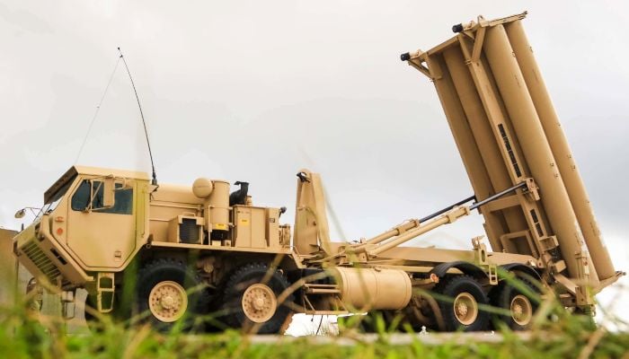 A US Army Terminal High Altitude Area Defence (THAAD) weapon system is seen on Andersen Air Force Base, Guam, October 26, 2017. — Reuters