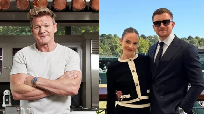 Gordon Ramsay hits the pool after Adam Peaty starts calling him 'dad'