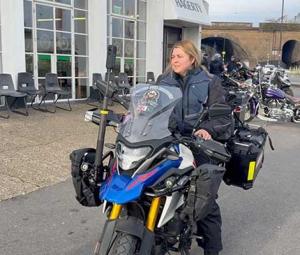 Female biker sets on historic bike ride from London to Lahore