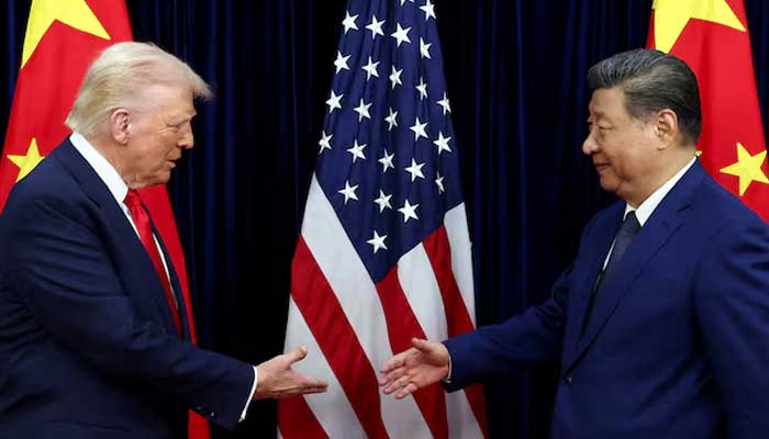 US President Donald Trump shakes hands with Chinese President Xi Jinping as they hold a bilateral meeting at Gimhae International Airport, on the sidelines of the Asia-Pacific Economic Cooperation (APEC) summit, in Busan, South Korea, October 30, 2025. — Reuters