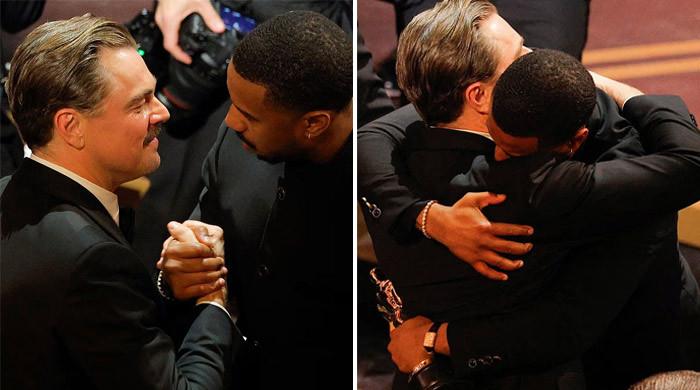 Leonardo DiCaprio, Michael B. Jordan hug it out after Oscar battle