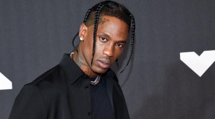 Travis Scott celebrates Michael B. Jordan's win as Timothee Chalamet loses