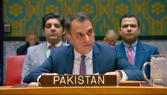 Deputy Permanent Representative of Pakistan to UN Ambassador Usman Jadoon. — X/@PakistanUN_NY/File