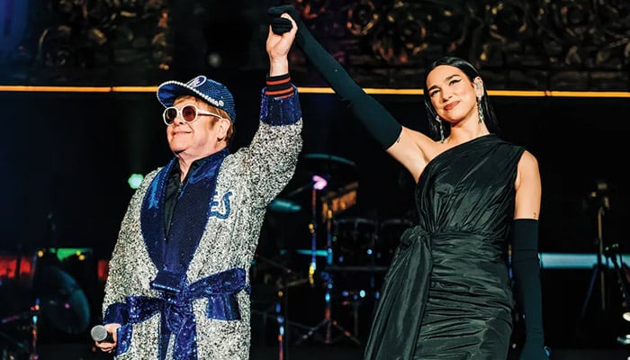 Dua Lipa shares heartwarming moment with Elton John at Oscars viewing party