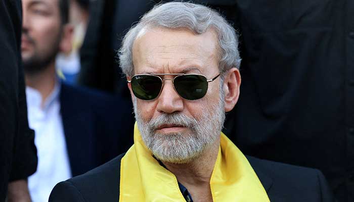 Irans Supreme National Security Council Secretary Ali Larijani attends a ceremony held by Hezbollah to commemorate the first anniversary of their late leader Hassan Nasrallahs killing by Israel, on the outskirts of Beirut, Lebanon, September 27, 2025. — Reuters