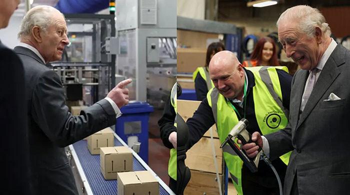 Palace shares King Charles enjoying the day at Greencore 