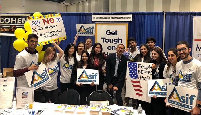 Pakistani American Dr Asif Mahmood attending a campaign rally during his bid for US Congress. — Dr Asif Mahmood’s Facebook page/File
