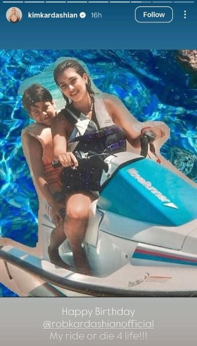 Kris Jenner leads birthday tributes to Rob Kardashian, Kim and Khloe follow