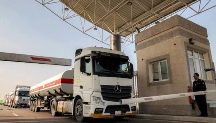 An oil tanker stops at a toll station during fuel transportation in this undated image. — AFP