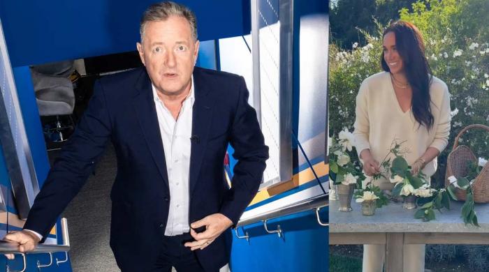 Meghan Markle laughs at home amid Piers Morgan's fiery live TV clash