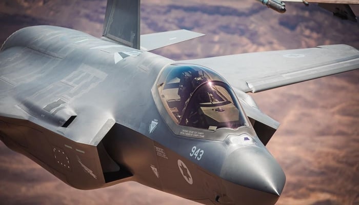An Israeli F-35 (Adir) fighter jet in mid-flight during operations.—X@IDF