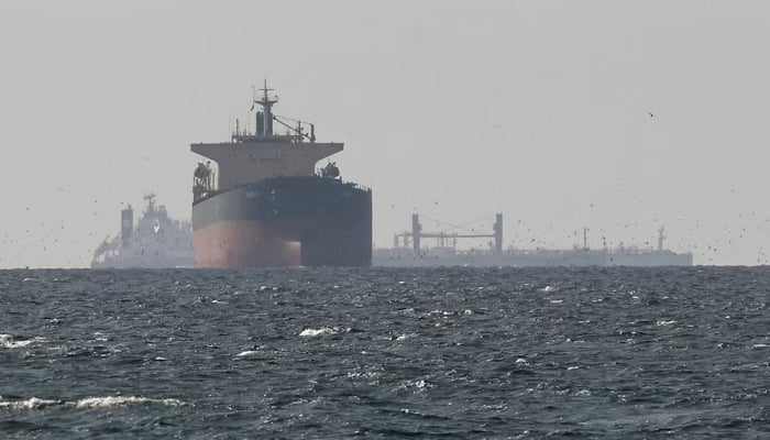 Tankers sail in the Gulf, near the Strait of Hormuz, as seen from northern Ras al-Khaimah, near the border with Oman’s Musandam governance, amid the U.S.-Israeli conflict with Iran, in United Arab Emirates, March 11,  2026.  — Reuters