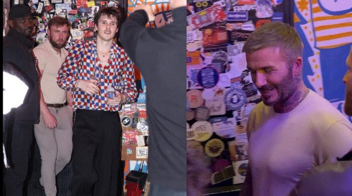 David Beckham jets to Paris to cheer on Cruz's band performance